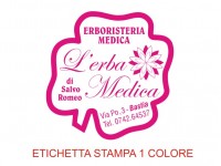 Etichette adesive per erboristerie, cosmetica, cosmesi (mm 39X39)  (cod.7M )